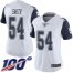 Nike Dallas Cowboys #54 Jaylon Smith White Womens Stitched NFL Limited Rush 100th Season Jersey