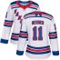Adidas New York Rangers #11 Mark Messier White Road Authentic Womens Stitched NHL Jersey