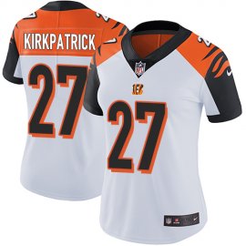 Nike Cincinnati Bengals #27 Dre Kirkpatrick White Womens Stitched NFL Vapor Untouchable Limited Jersey