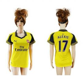 Womens Arsenal #17 Alexis Away Soccer Club Jersey