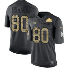Nike Tampa Bay Buccaneers #80 O. J. Howard Black Youth Super Bowl LV Champions Patch Stitched NFL Limited 2016 Salute to Service Jersey