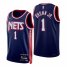 Brooklyn Brooklyn Nets #1 Bruce Brown Jr. Mens Nike Navy 2021/22 Swingman NBA Jersey – City Edition Mens