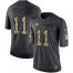 Nike Kansas City Chiefs #11 Demarcus Robinson Black Mens Stitched NFL Limited 2016 Salute To Service Jersey