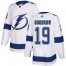Adidas Tampa Bay Lightning #19 Barclay Goodrow White Road Authentic Stitched NHL Jersey