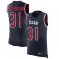 Nike Houston Texans #31 David Johnson Navy Blue Team Color Mens Stitched NFL Limited Rush Tank Top Jersey