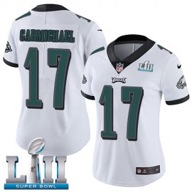 Nike Philadelphia Eagles #17 Harold Carmichael White Super Bowl LII Womens Stitched NFL Vapor Untouchable Limited Jersey