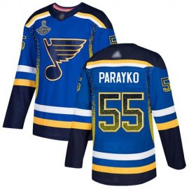 Adidas St. Louis Blues #55 Colton Parayko Blue Home Authentic Drift Fashion Stanley Cup Champions Stitched NHL Jersey