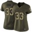 Nike Minnesota Vikings #33 Dalvin Cook Green Womens Stitched NFL Limited 2015 Salute to Service Jersey