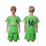 Manchester United #50 Johnstone Green Kid Soccer Club Jersey