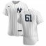 New York Yankees #61 Ben Heller Mens Nike White Navy Home 2020 Authentic Player MLB Jersey