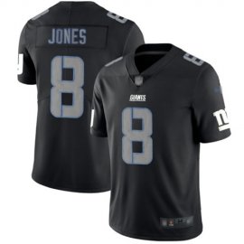 Nike New York Giants #8 Daniel Jones Black Mens Stitched NFL Limited Rush Impact Jersey