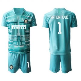 Inter Milan #1 Handanovic Light Blue Goalkeeper Soccer Club Jersey