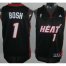 Revolution 30 Miami Heat 1 Chris Bosh Black Swingman Jersey Cheap