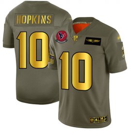 Nike Houston Texans #27 DOnta Foreman Olive Mens Stitched NFL Limited 2017 Salute to Service Jersey