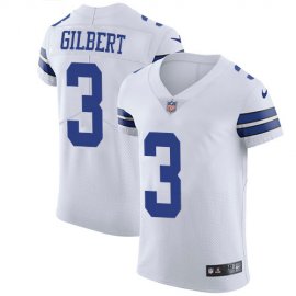 Nike Dallas Cowboys #3 Garrett Gilbert White Mens Stitched NFL New Elite Jersey