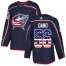 Adidas Columbus Blue Jackets #56 Marko Dano Navy Blue Home Authentic USA Flag Stitched Youth NHL Jersey