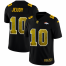 Denver Broncos #10 Jerry Jeudy Mens Black Nike Golden Sequin Vapor Limited NFL Jersey
