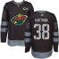 Adidas Minnesota Wild #38 Ryan Hartman Black 1917-2017 100th Anniversary Stitched NHL Jersey