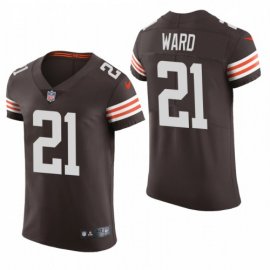 Cleveland Browns #21 Denzel Ward Nike Mens Brwon Team Color Mens Stitched NFL 2020 Vapor Untouchable Elite Jersey