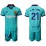 Barcelona #21 F.De Jong Third Soccer Club Jersey