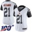 Nike Cincinnati Bengals #21 Mackensie Alexander White Womens Stitched NFL Limited Rush 100th Season Jersey