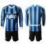 Inter Milan Blank Home Long Sleeves Soccer Club Jersey