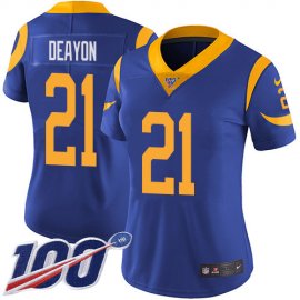 Nike Los Angeles Rams #21 Donte Deayon Royal Blue Alternate Womens Stitched NFL 100th Season Vapor Untouchable Limited Jersey
