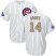 Chicago Cubs #14 Ernie Banks White(Blue Strip) 2017 Gold Program Cool Base Stitched Youth MLB Jersey