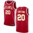 Mens Nike Atlanta Hawks #20 John Collins Red NBA Swingman Statement Edition Jersey