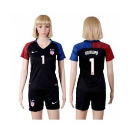 Womens USA #1 Howard Away Soccer Country Jersey