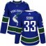 Adidas Vancouver Canucks #33 Henrik Sedin Blue Home Authentic Womens Stitched NHL Jersey