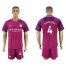 Manchester City #4 Kompany Away Soccer Club Jersey
