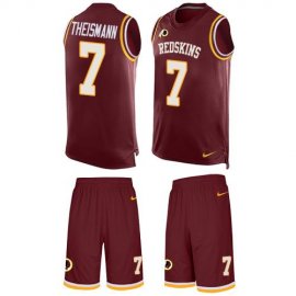 Nike Washington Football Team #7 Joe Theismann Burgundy Red Team Color Mens Stitched NFL Limited Tank Top Suit Jersey