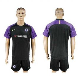 Chelsea Blank Black Goalkeeper Soccer Club Jersey