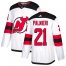Adidas New Jersey Devils #21 Kyle Palmieri White Road Authentic Stitched Youth NHL Jersey