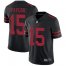 Nike San Francisco 49ers #15 Trent Taylor Black Alternate Mens Stitched NFL Vapor Untouchable Limited Jersey