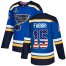 Adidas St. Louis Blues #15 Robby Fabbri Blue Home Authentic USA Flag Stanley Cup Champions Stitched NHL Jersey