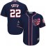 Washington Nationals #22 Juan Soto Navy Blue Cool Base 2019 World Series Champions Stitched Youth MLB Jersey