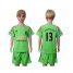 Manchester United #13 Lindegaard Green Kid Soccer Club Jersey