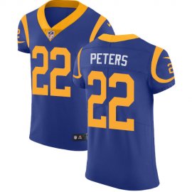 Nike Los Angeles Rams #22 Marcus Peters Royal Blue Alternate Mens Stitched NFL Vapor Untouchable Elite Jersey