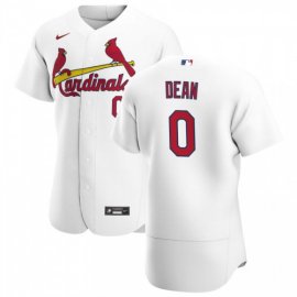 St.Louis Cardinals #0 Austin Dean Mens Nike White Home 2020 Authentic Player MLB Jersey