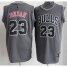Chicago Bulls 23 Michael Jordan Grey Revolution 30 Swingman NBA Jerseys Cheap