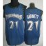 Minnesota Timberwolves 21 Kevin Garnett Blue Hardwood Classics Revolution 30 NBA Jerseys Cheap