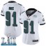 Nike Philadelphia Eagles #91 Fletcher Cox White Super Bowl LII Womens Stitched NFL Vapor Untouchable Limited Jersey