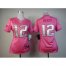 Nike New England Patriots #12 Tom Brady Pink Womens Be Luvd Stitched NFL Elite Jersey