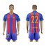 Barcelona #22 Dani Alves Home With Blue Shorts Soccer Club Jersey