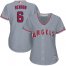Los Angeles Angels #6 Anthony Rendon Grey Road Womens Stitched MLB Jersey