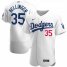 Los Angeles Dodgers #35 Cody Bellinger Mens Nike White Home 2020 Authentic Player MLB Jersey