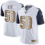 Nike Dallas Cowboys #50 Sean Lee White Mens Stitched NFL Limited Gold Rush Jersey