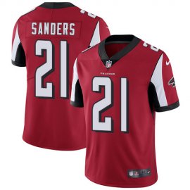 Nike Atlanta Falcons #21 Deion Sanders Red Team Color Mens Stitched NFL Vapor Untouchable Limited Jersey